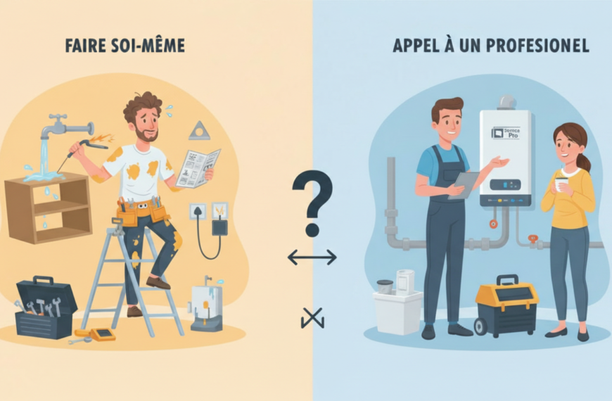 Dépanner soi-même ou faire appel à un professionnel ? Avantages et limites