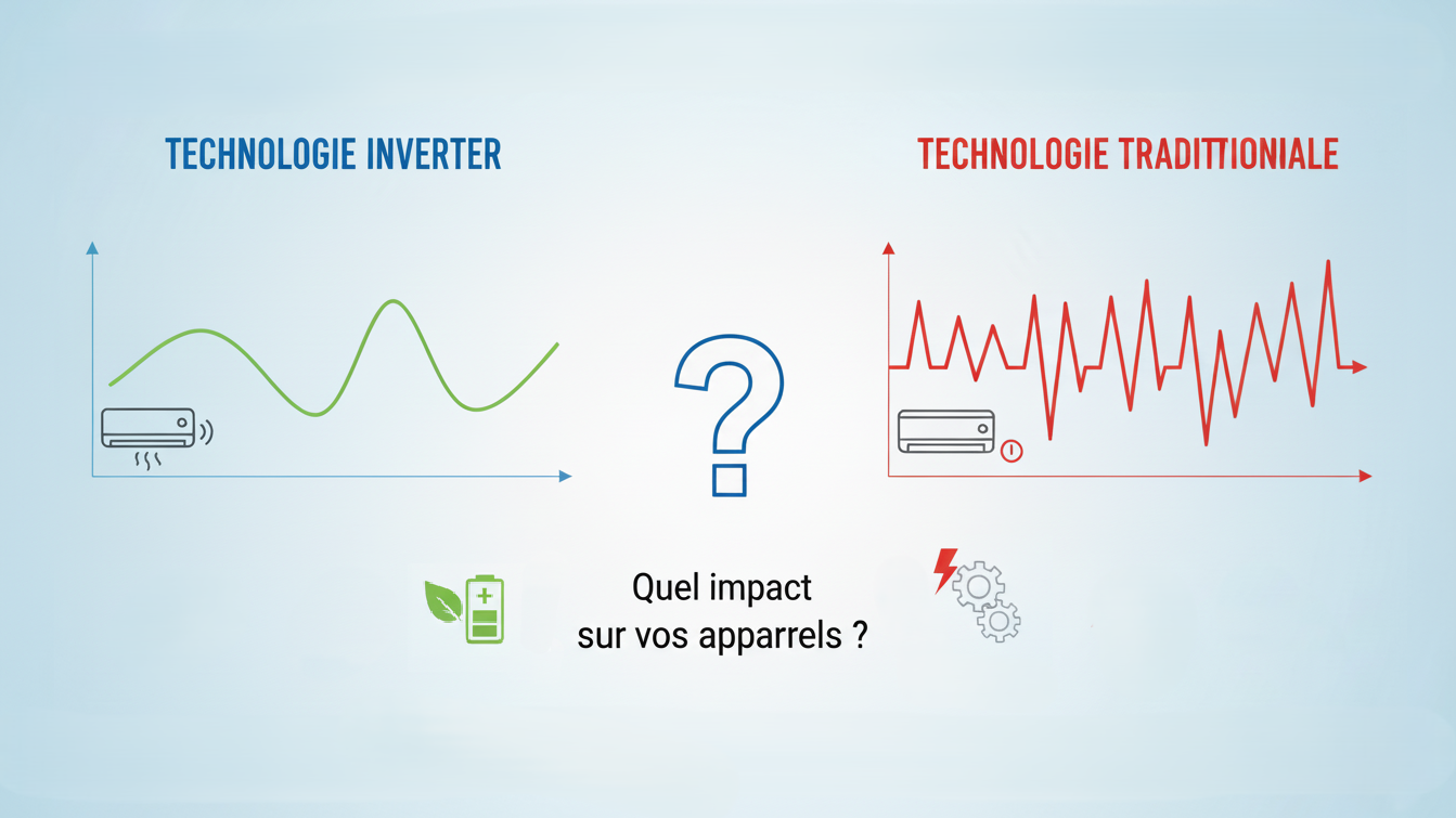 Technologie inverter vs traditionnelle – quel impact sur vos appareils ?